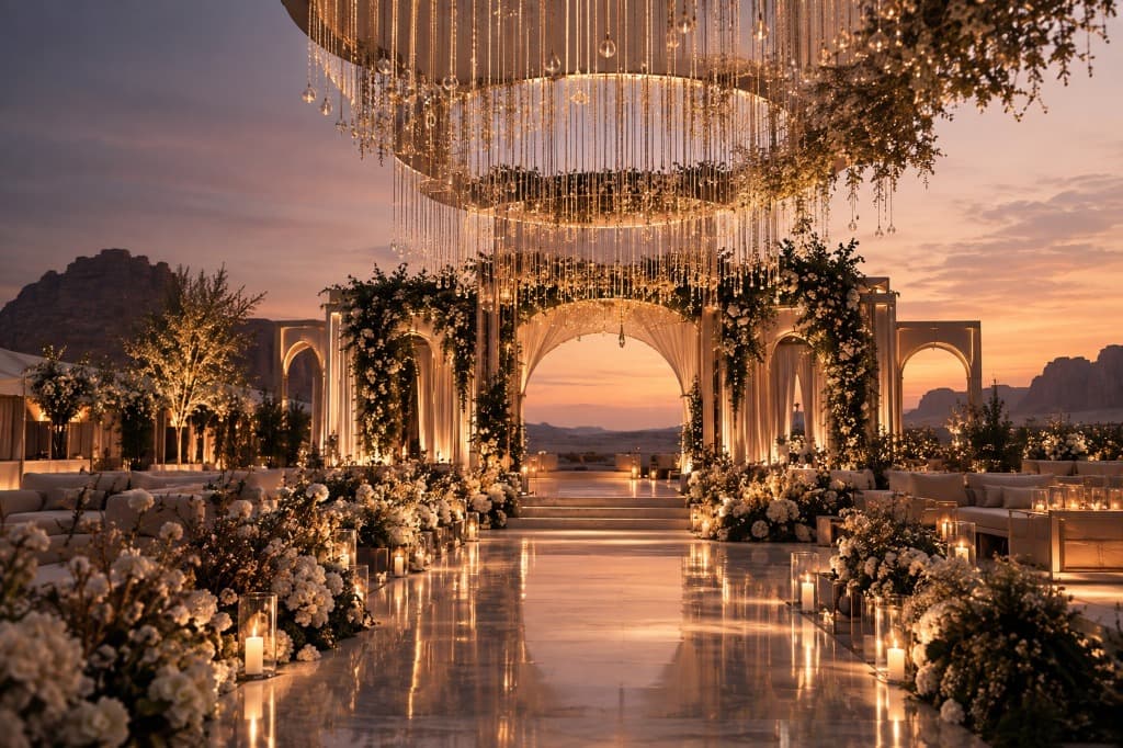 Focus Events Twilight Venue Atmosphere and Grand Architecture